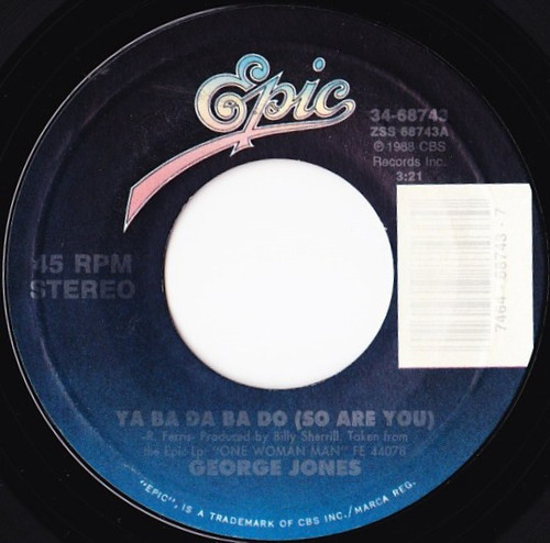 George Jones (2) - Ya Ba Da Ba Do (So Are You) (7", Single)