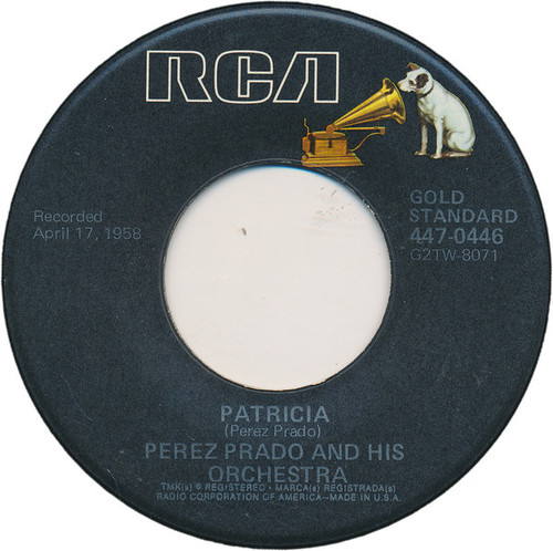 Perez Prado And His Orchestra - Patricia / Mambo No. 8 (7", Single, RE)