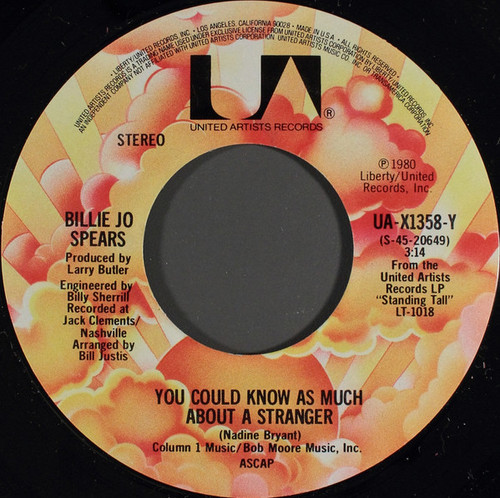 Billie Jo Spears - You Could Know As Much About A Stranger (7")