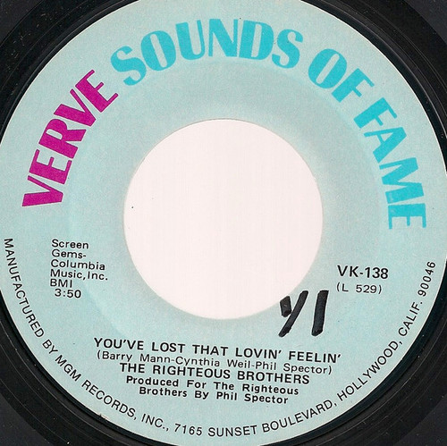 The Righteous Brothers - You've Lost That Lovin' Feelin' / Georgia On My Mind (7")