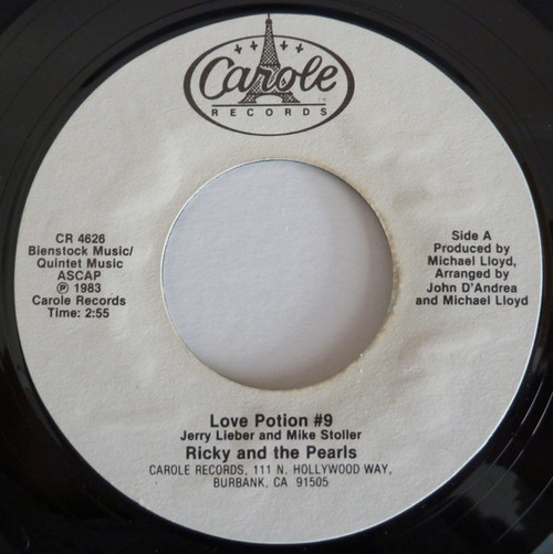 Ricky And The Pearls - Love Potion #9 / No Chance (7")