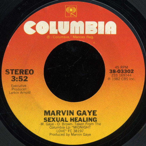 Marvin Gaye - Sexual Healing - Columbia - 38-03302 - 7", Single, Styrene, Pit 1075638247