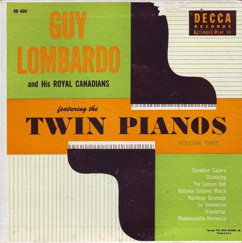 Guy Lombardo And His Royal Canadians - The Twin Pianos - Volume Two (2x7", EP)