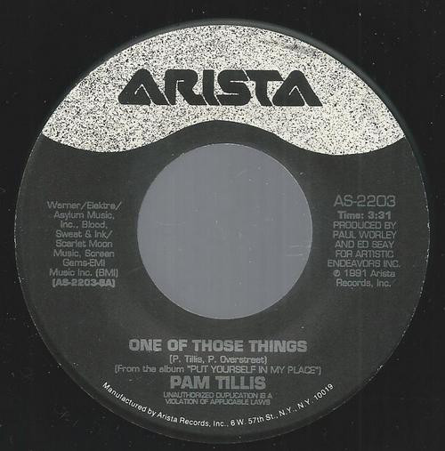 Pam Tillis - One Of Those Things (7")