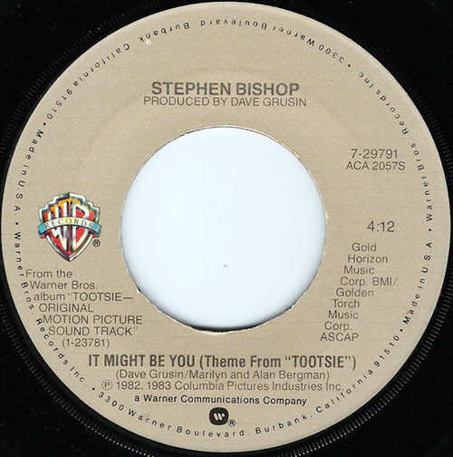 Stephen Bishop / Dave Grusin - It Might Be You (Theme From "Tootsie") (7", Single)