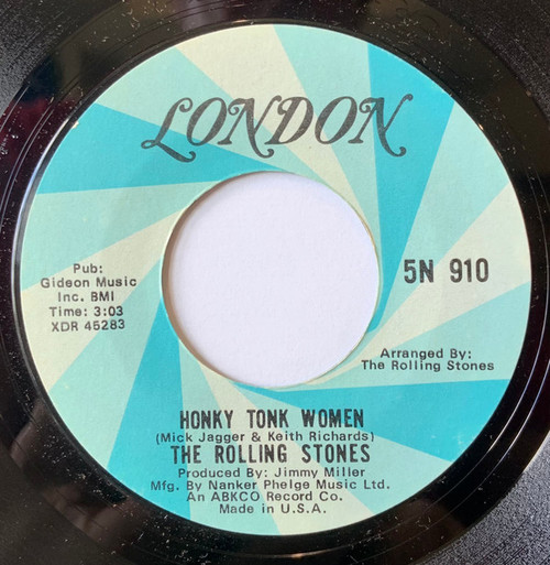 The Rolling Stones - Honky Tonk Women / You Can't Always Get What You Want (7", Single, RE, Ter)