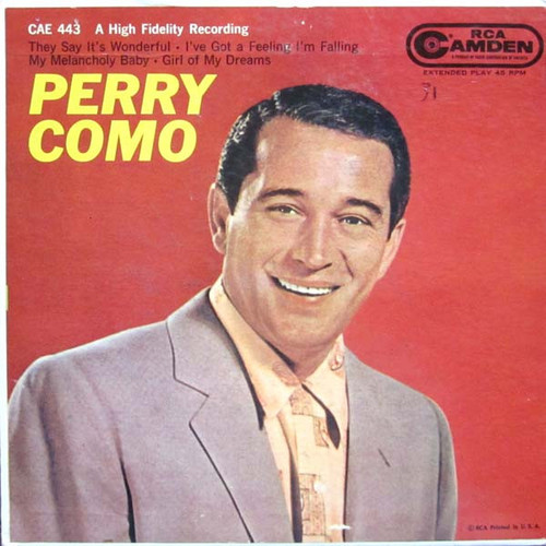 Perry Como - Perry Como (7", EP, Mono)