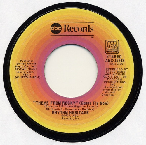 Rhythm Heritage - Theme From Rocky (Gonna Fly Now) / Last Night On Earth - ABC Records - ABC-12243 - 7", Single 1077280270