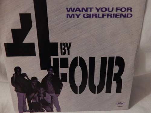 4 By Four - Want You For My Girlfriend (7", Single, Promo)