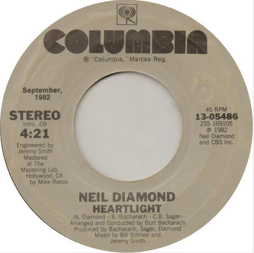 Neil Diamond - Heartlight / Yesterday's Songs (7", RE)