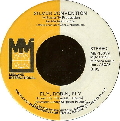 Silver Convention - Fly, Robin, Fly - Midland International - MB-10339 - 7", Single, Ind 1080062399