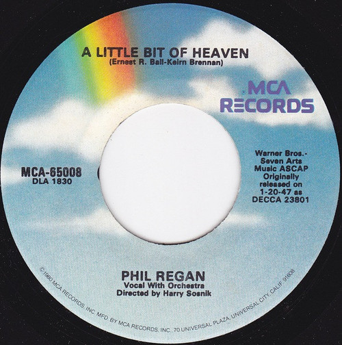 Phil Regan - A Little Bit Of Heaven - MCA Records - MCA-65008 - 7", Single, RE 1080190479
