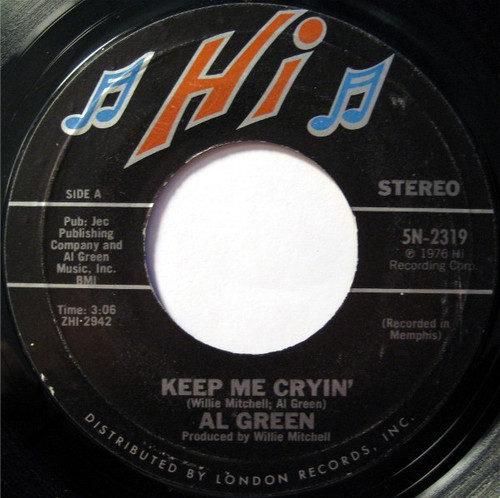 Al Green - Keep Me Cryin' (7")