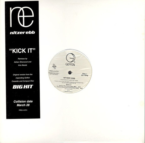 Nitzer Ebb - Kick It (12", Single, Promo)