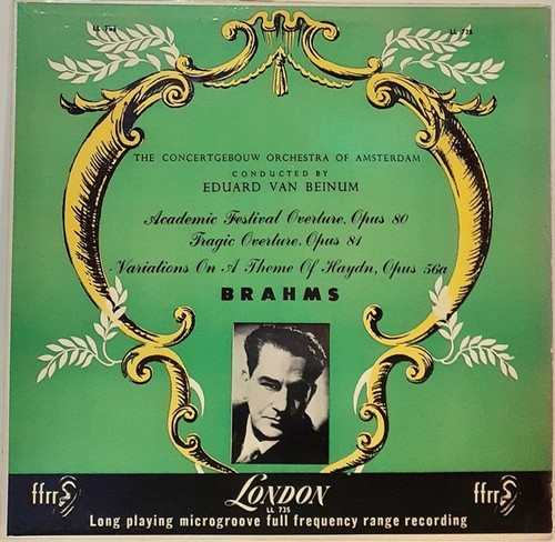 The Concertgebouw Orchestra Of Amsterdam*, Eduard van Beinum, Brahms* - Academic Festival Overture, Opus 80 / Tragic Overture, Opus 81 / Variations On A Theme Of Haydn, Opus 56a (LP)