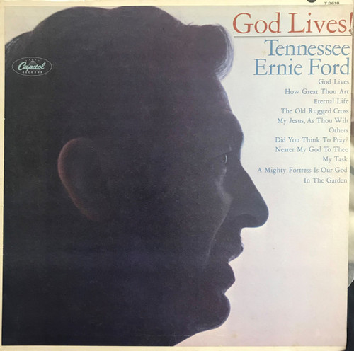 Tennessee Ernie Ford - God Lives! (LP, Album, Mono, Scr)