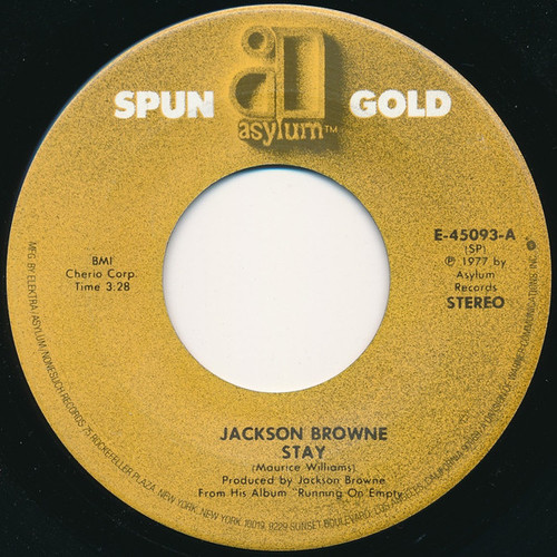 Jackson Browne - Stay / Here Come Those Tears Again (7", RE)