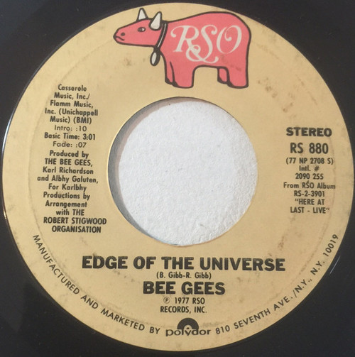 Bee Gees - Edge Of The Universe (7", Single, Pit)