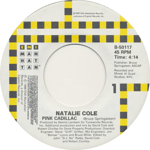 Natalie Cole - Pink Cadillac - EMI-Manhattan Records - B-50117 - 7", Single 1086748772