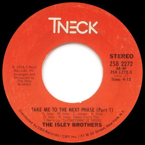 The Isley Brothers - Take Me To The Next Phase - T-Neck - ZS8 2272 - 7" 1086761243