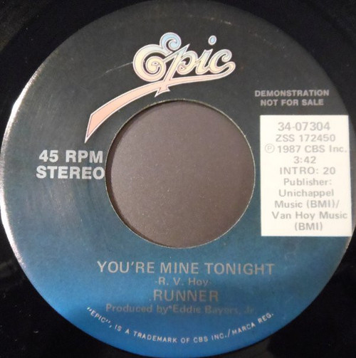 Runner (6) - You're Mine Tonight (7", Promo)