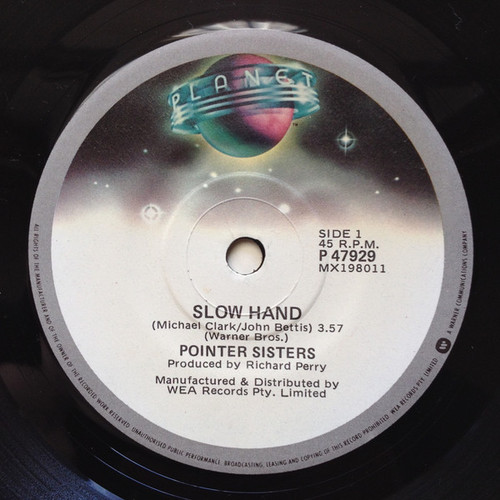 Pointer Sisters - Slow Hand (7", Single)