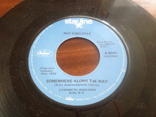 Nat King Cole - Unforgettable / Somewhere Along The Way (7", RE)