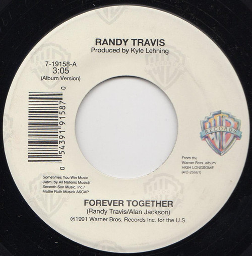 Randy Travis - Forever Together / This Day Was Made For Me And You - Warner Bros. Records - 7-19158 - 7" 1087908630