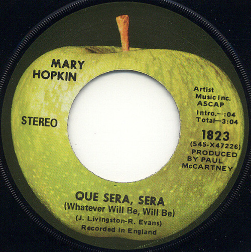 Mary Hopkin - Que Sera, Sera (Whatever Will Be, Will Be)  - Apple Records - 1823 - 7", Single, Los 1087959422