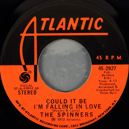 Spinners - Could It Be I'm Falling In Love - Atlantic - 45-2927 - 7", Single, SP  1087965831