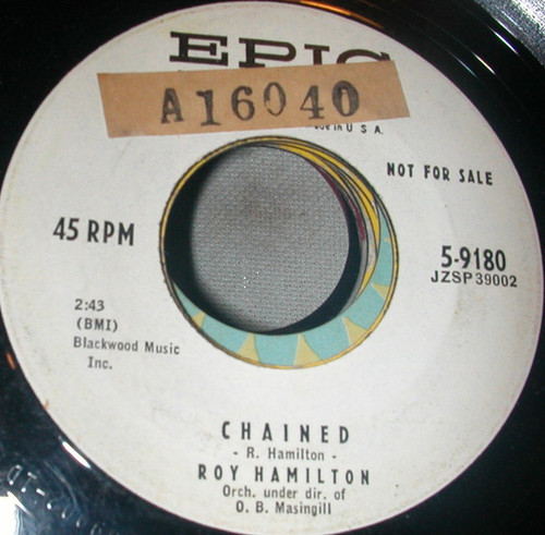 Roy Hamilton (5) - Chained / I Took My Grief To Him (7", Promo)