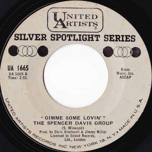 The Spencer Davis Group - Gimme Some Lovin' / Blues In F (7", RE)