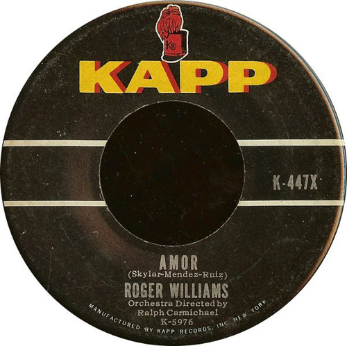 Roger Williams (2) - Amor / Marie, Marie (7")