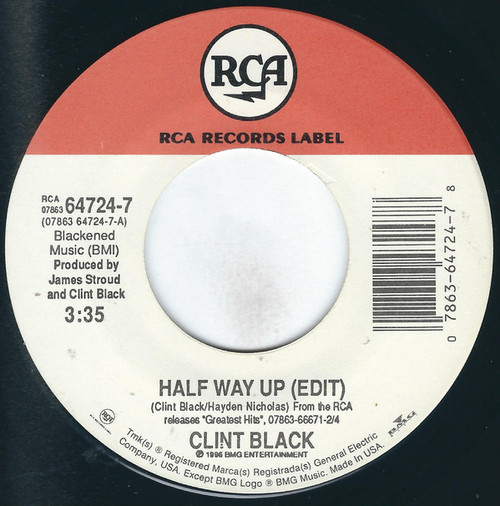 Clint Black - Half Way Up (7")