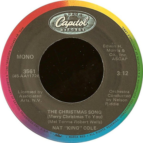 Nat "King" Cole* - The Christmas Song (Merry Christmas To You) / The Little Boy That Santa Claus Forgot (7", Single, Mono, RE, Rai)