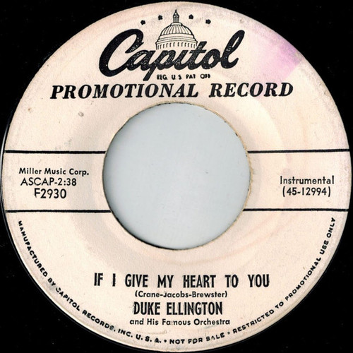 Duke Ellington And His Famous Orchestra* - Smile (7", Promo)