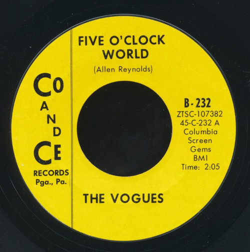 The Vogues - Five O'Clock World (7", Single)