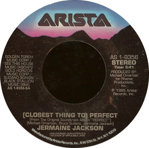 Jermaine Jackson - (Closest Thing To) Perfect - Arista - AS 1-9356 - 7" 1088380593