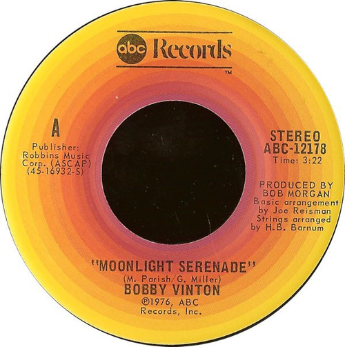 Bobby Vinton - Moonlight Serenade (7", San)