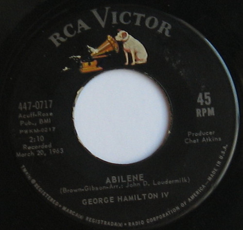 George Hamilton IV - Abilene / There's More Pretty Girls Than One (7", RE)