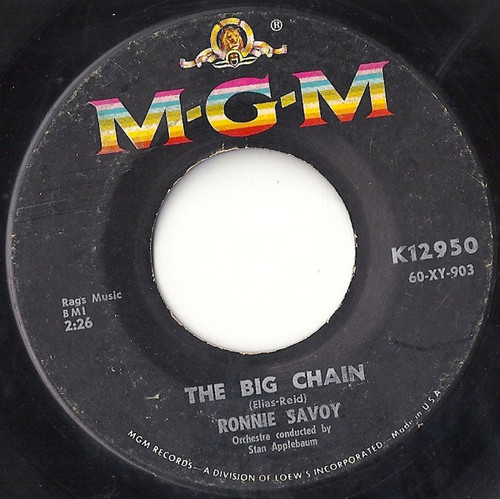 Ronnie Savoy - And The Heavens Cried / The Big Chain - MGM Records - K12950 - 7", Single 1088689942