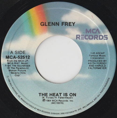 Glenn Frey / Harold Faltermeyer - The Heat Is On / Shoot Out - MCA Records - MCA-52512 - 7", Single 1088695094