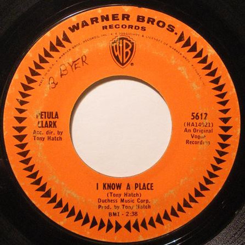 Petula Clark - I Know A Place  (7", Single)
