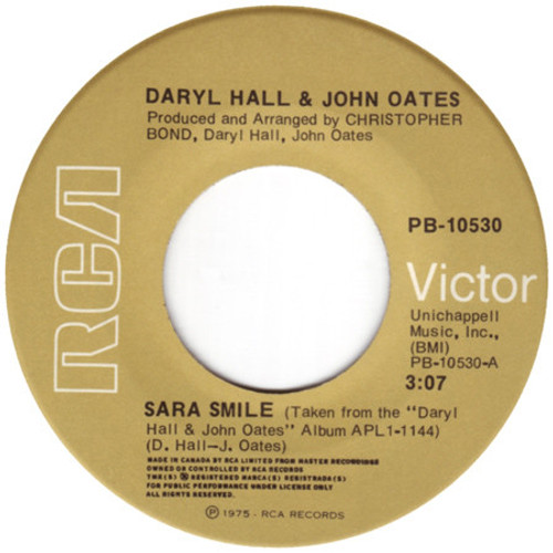 Daryl Hall & John Oates - Sara Smile (7", Single)