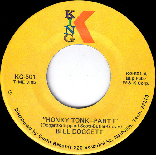 Bill Doggett - Honky Tonk (Part 1) / Honky Tonk (Part 2) (7", Single, RE, Yel)