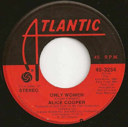 Alice Cooper (2) - Only Women - Atlantic - 45-3254 - 7", Single 1088972252