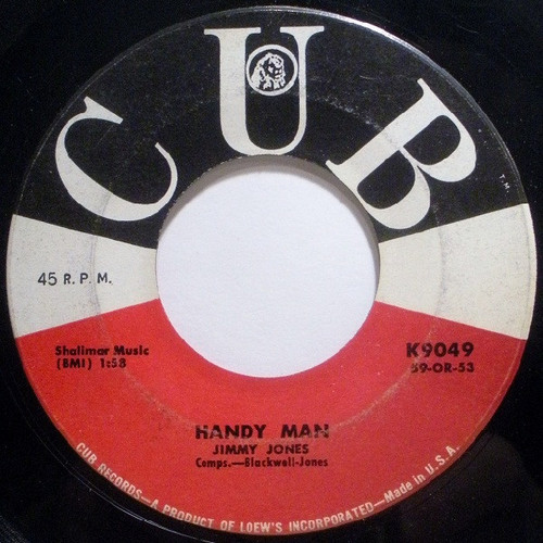 Jimmy Jones - Handy Man / The Search Is Over - Cub - K9049 - 7" 1088973189