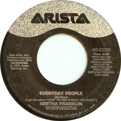 Aretha Franklin - Everyday People (7", Single)