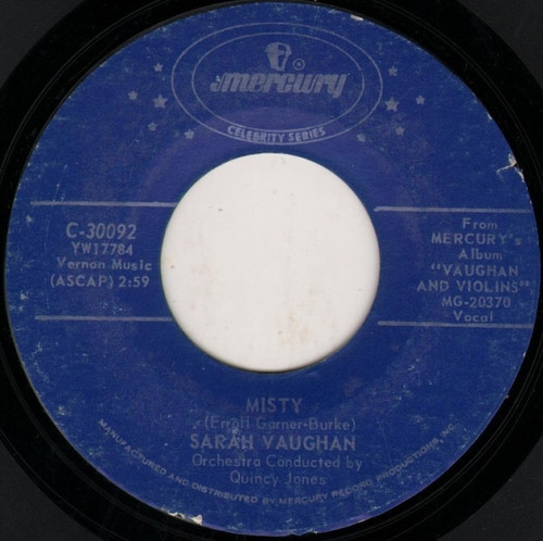 Sarah Vaughan - Misty / Broken Hearted Melody - Mercury - C-30092 - 7", RE 1089243350