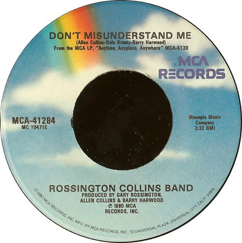 Rossington Collins Band - Don't Misunderstand Me (7", Single)